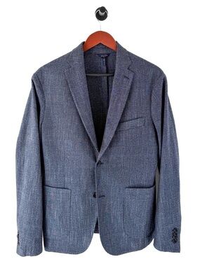 New Goodman Brand The Downtown Cotton Wool Sport Jacket Blazer Mens Blue 38S